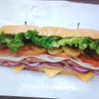 Best 3 MEAT sub sandwich, Turkey, Ham, Roast beef, provolone,american cheese,mustard,mayo,Italian dressing,lettuce,tomato,pepperncini,red onions on 10 inches roll in San Diego, CA